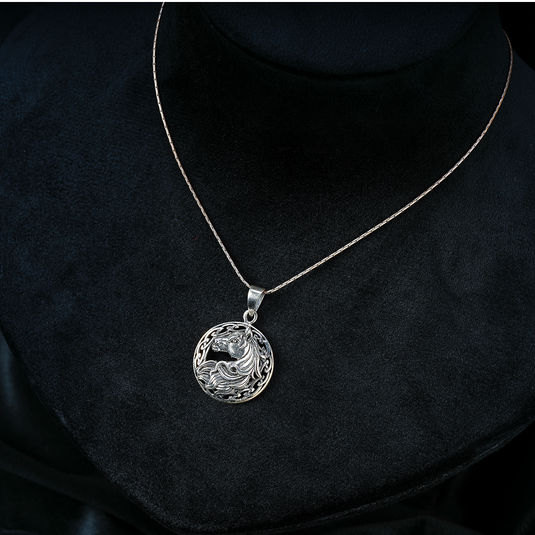 Majestic Horse Pendant Necklace