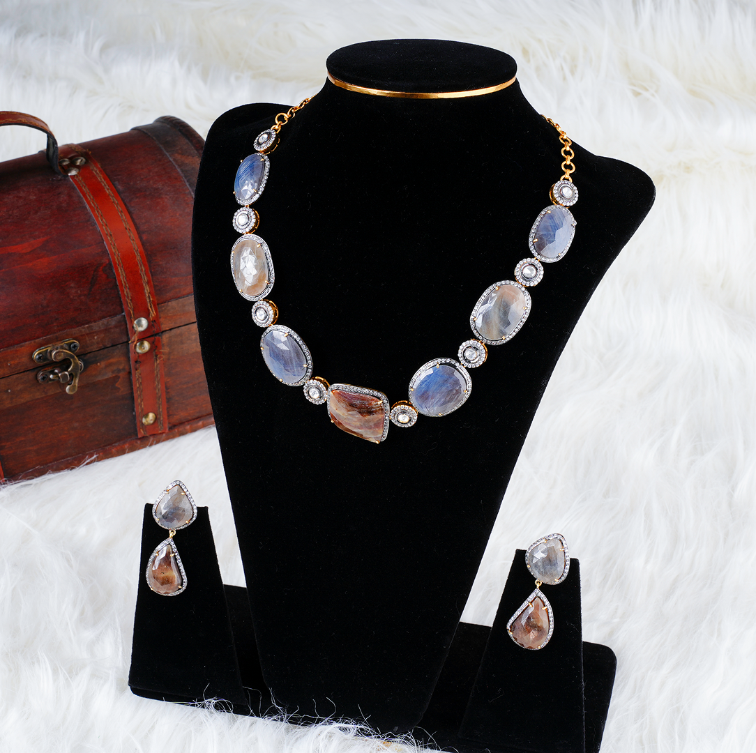 Royal Multicolor Sapphire Jewelry Set