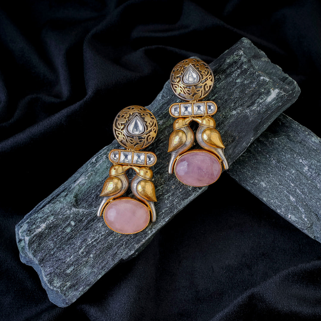 Vintage Floral Royal Earrings