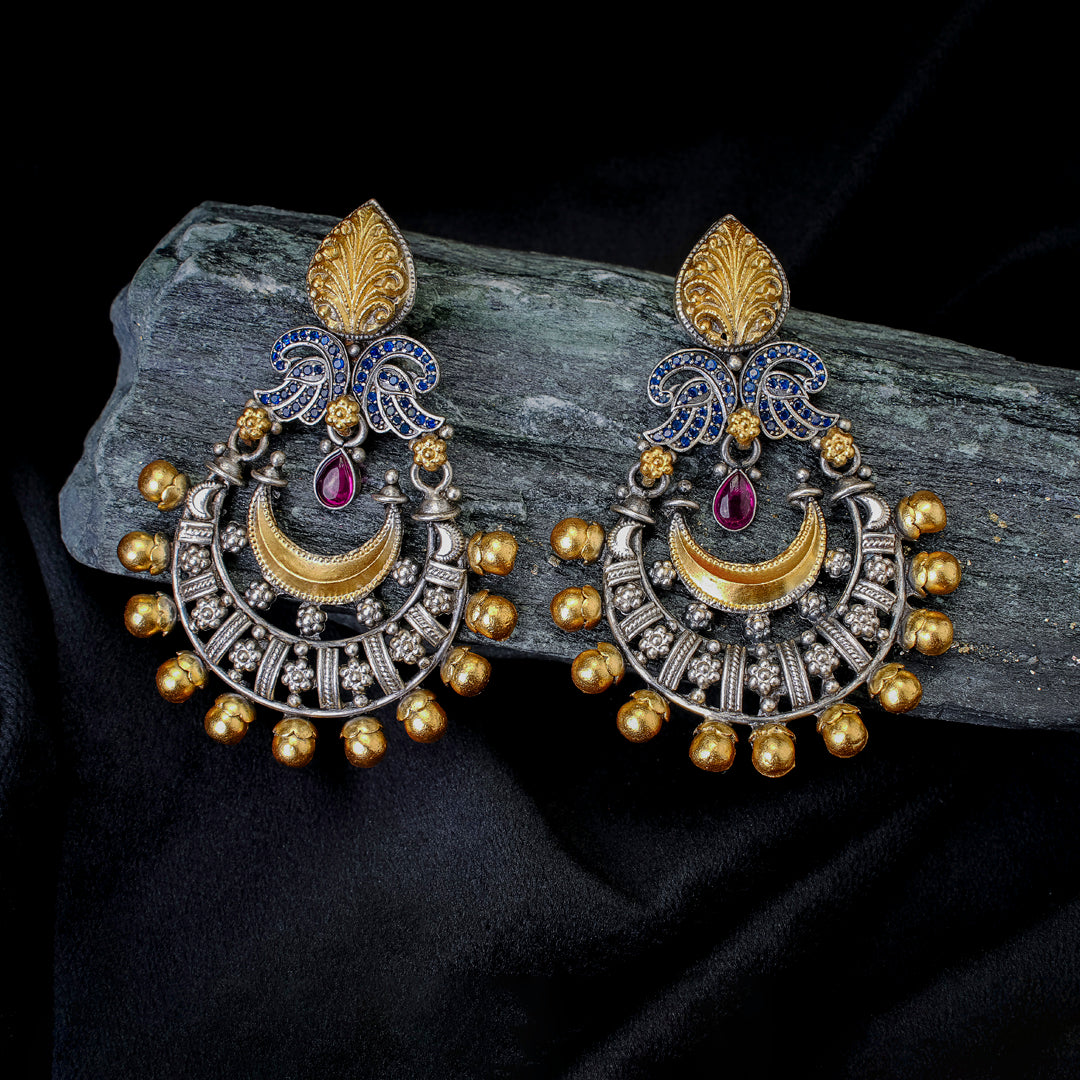 Royal Crescent Chandbali Earrings