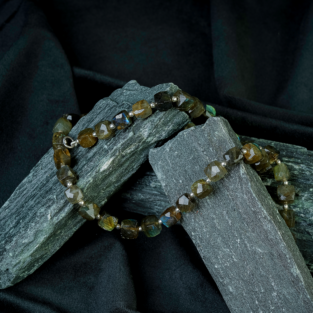 Mystic Labradorite Bead Necklace