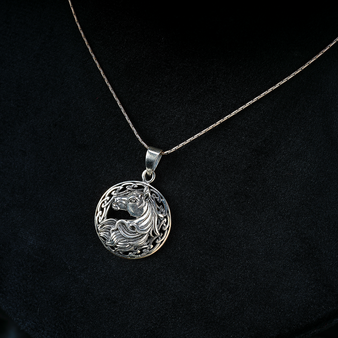 Majestic Horse Pendant Necklace