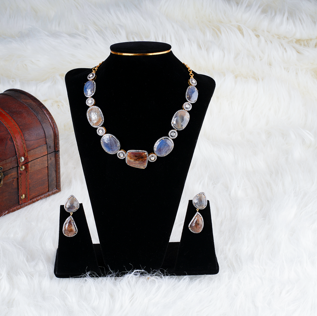 Royal Multicolor Sapphire Jewelry Set