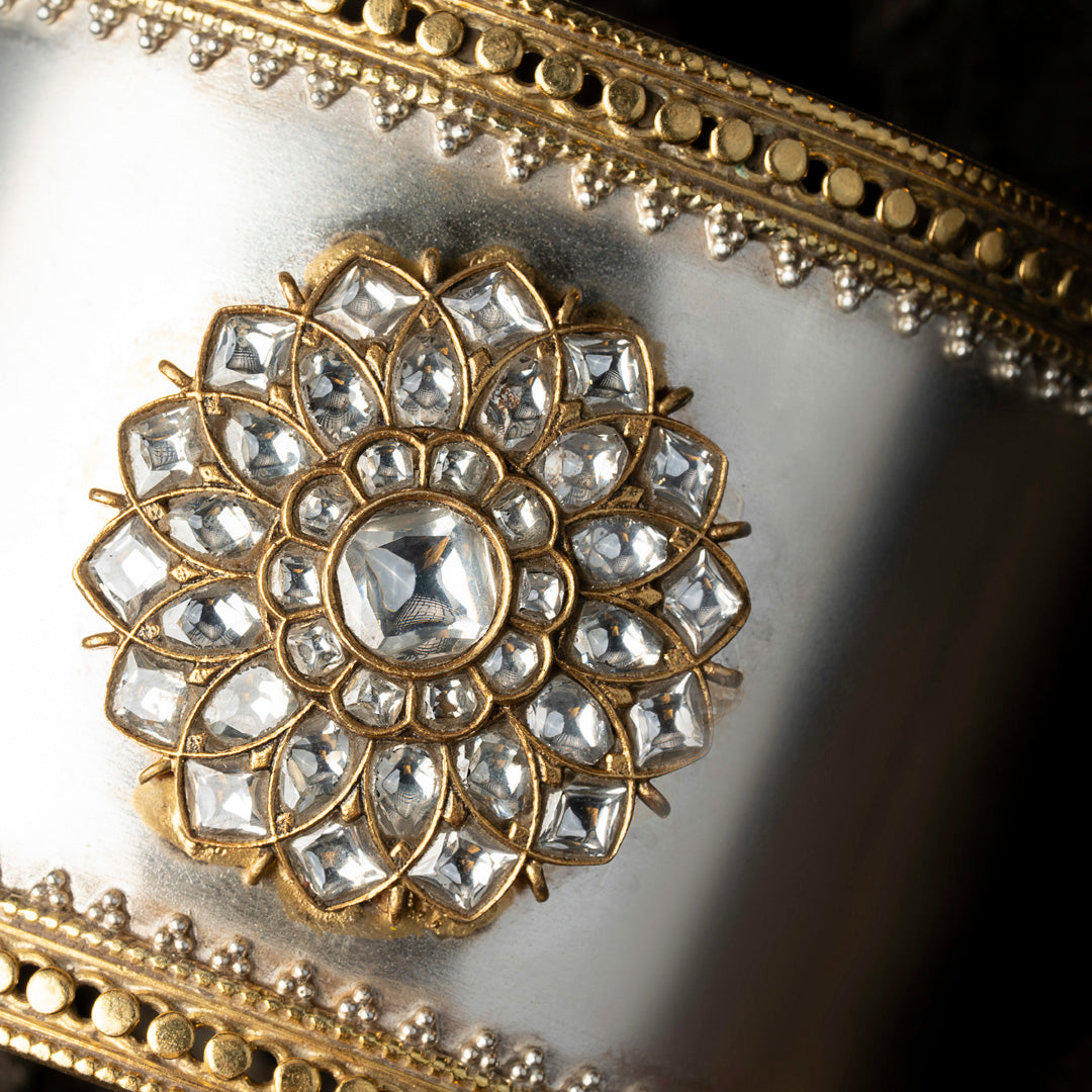 Dual tonned Mossonite Cuff