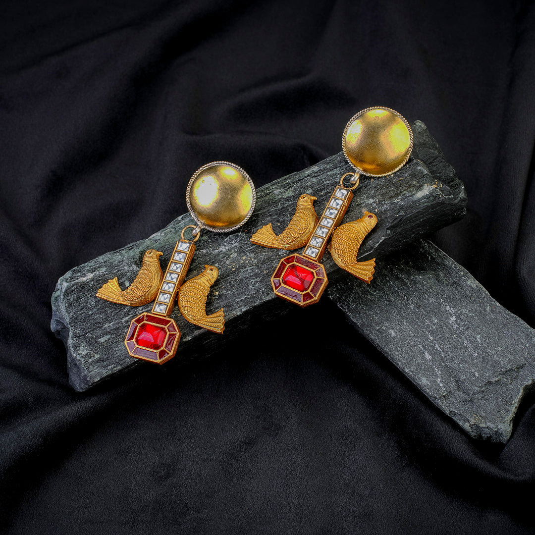 Regal Aviary Drop Earrings