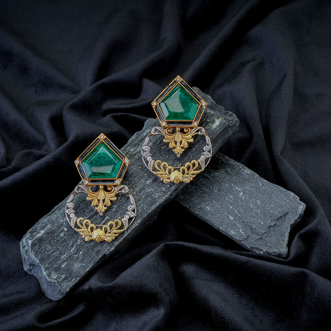 Emerald Regal Earrings