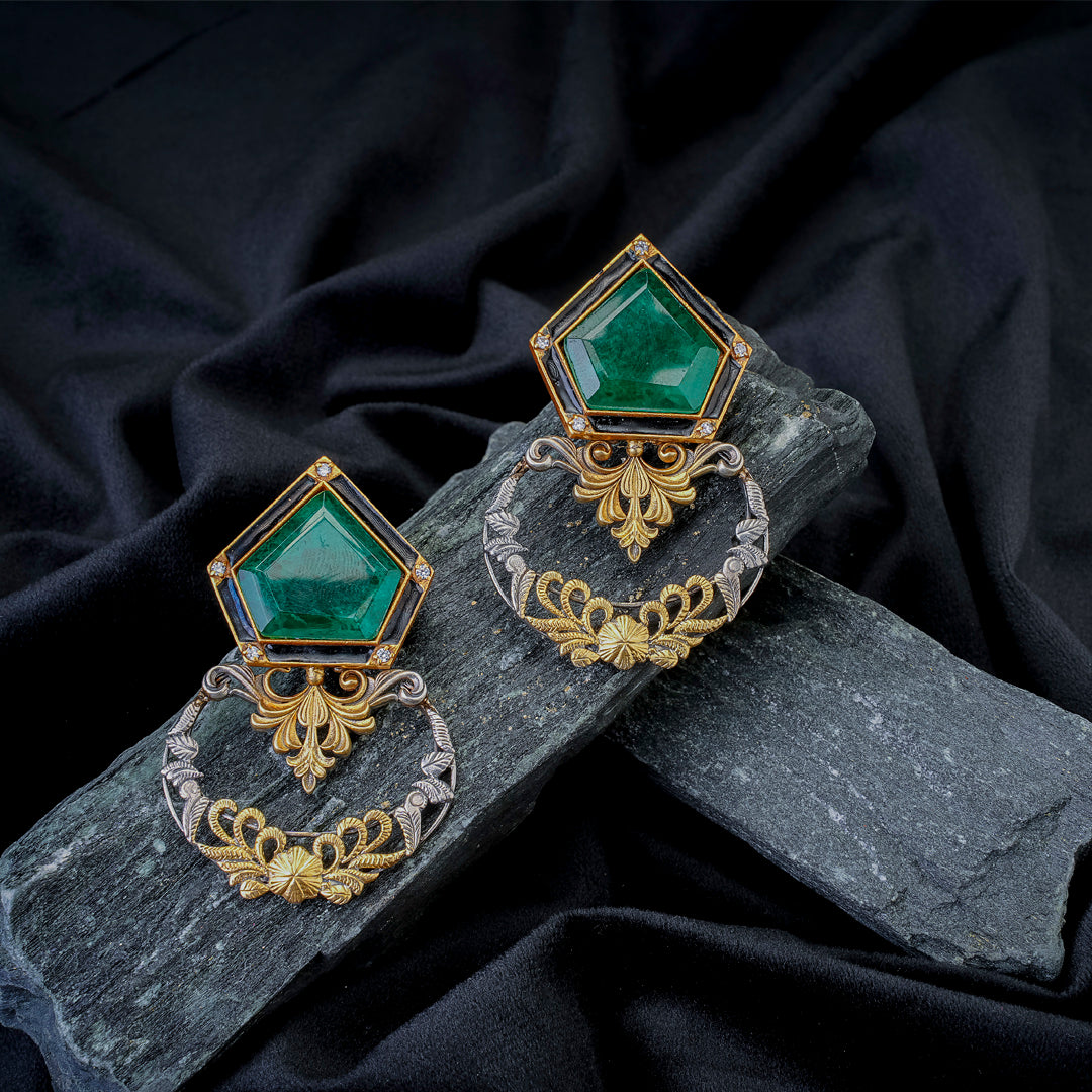 Emerald Regal Earrings