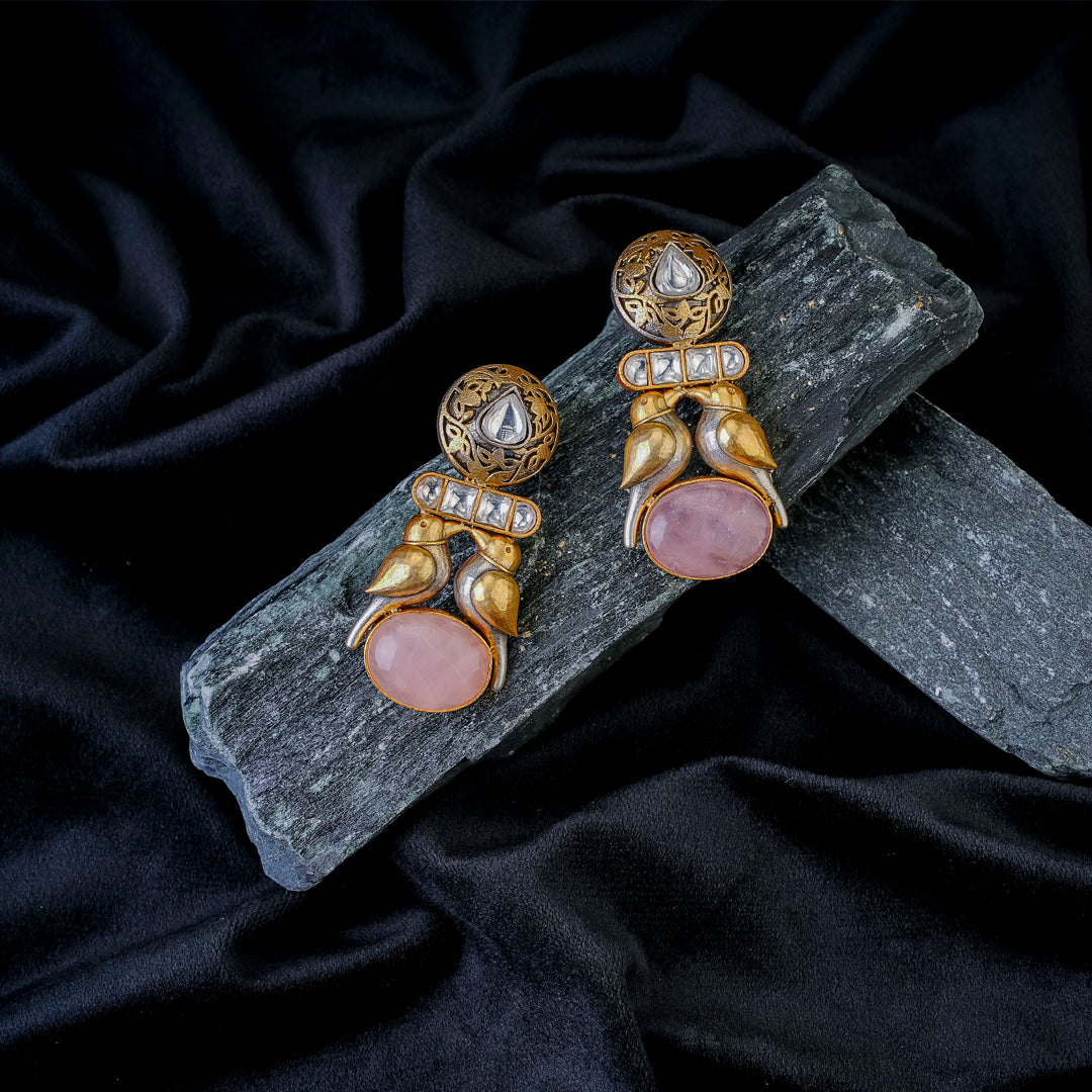 Vintage Floral Royal Earrings