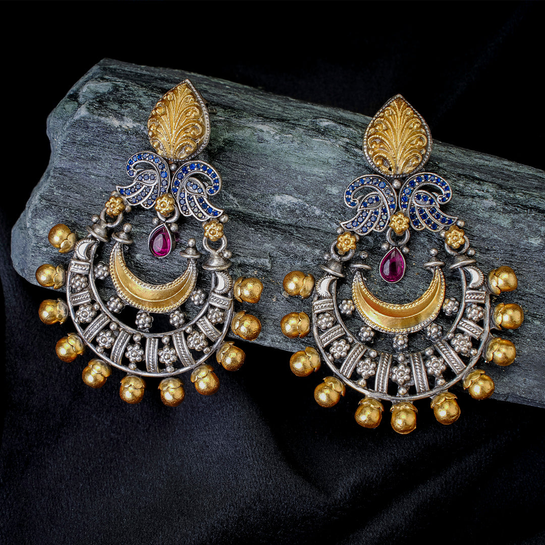 Royal Crescent Chandbali Earrings