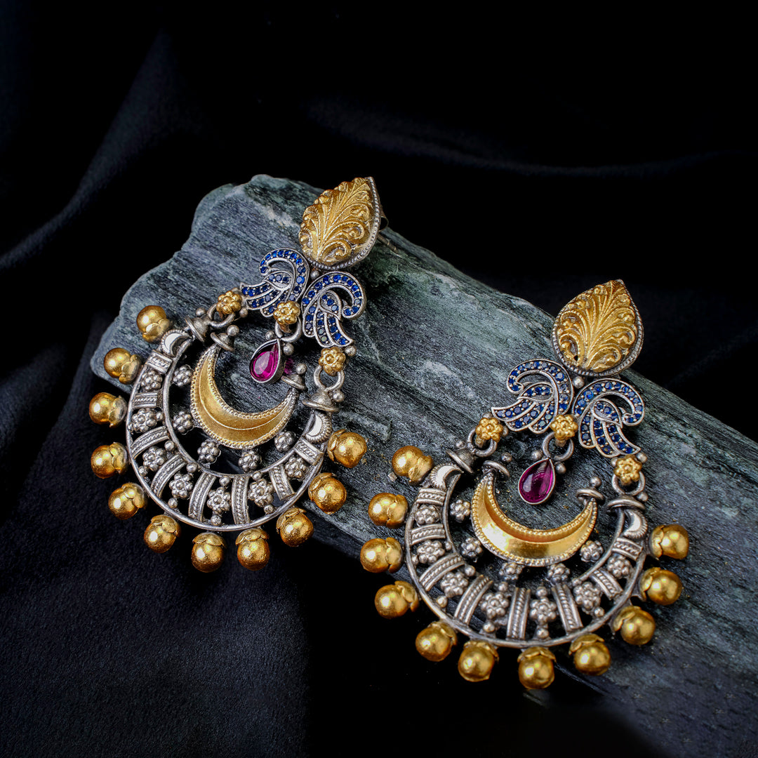 Royal Crescent Chandbali Earrings