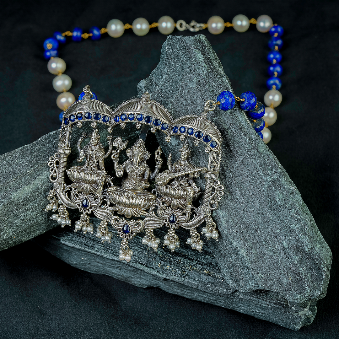 Divine Trio Temple Necklace