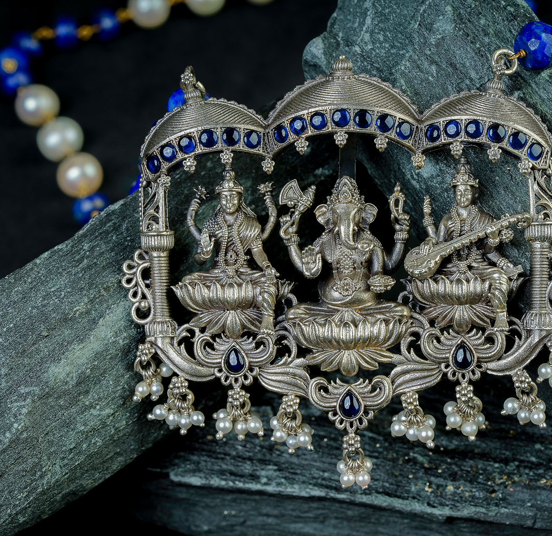 Divine Trio Temple Necklace