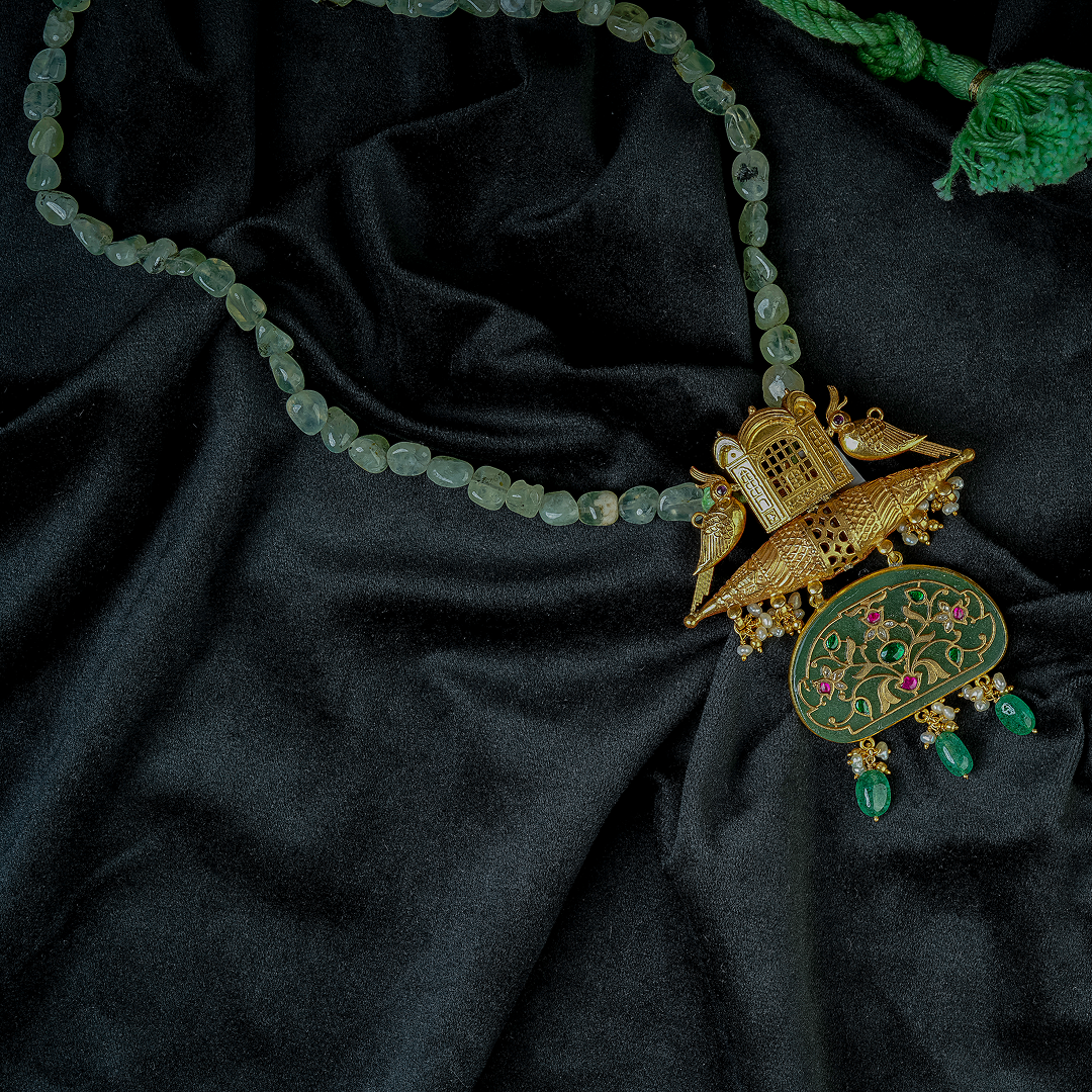 Royal Arch Peacock Pendant Necklace