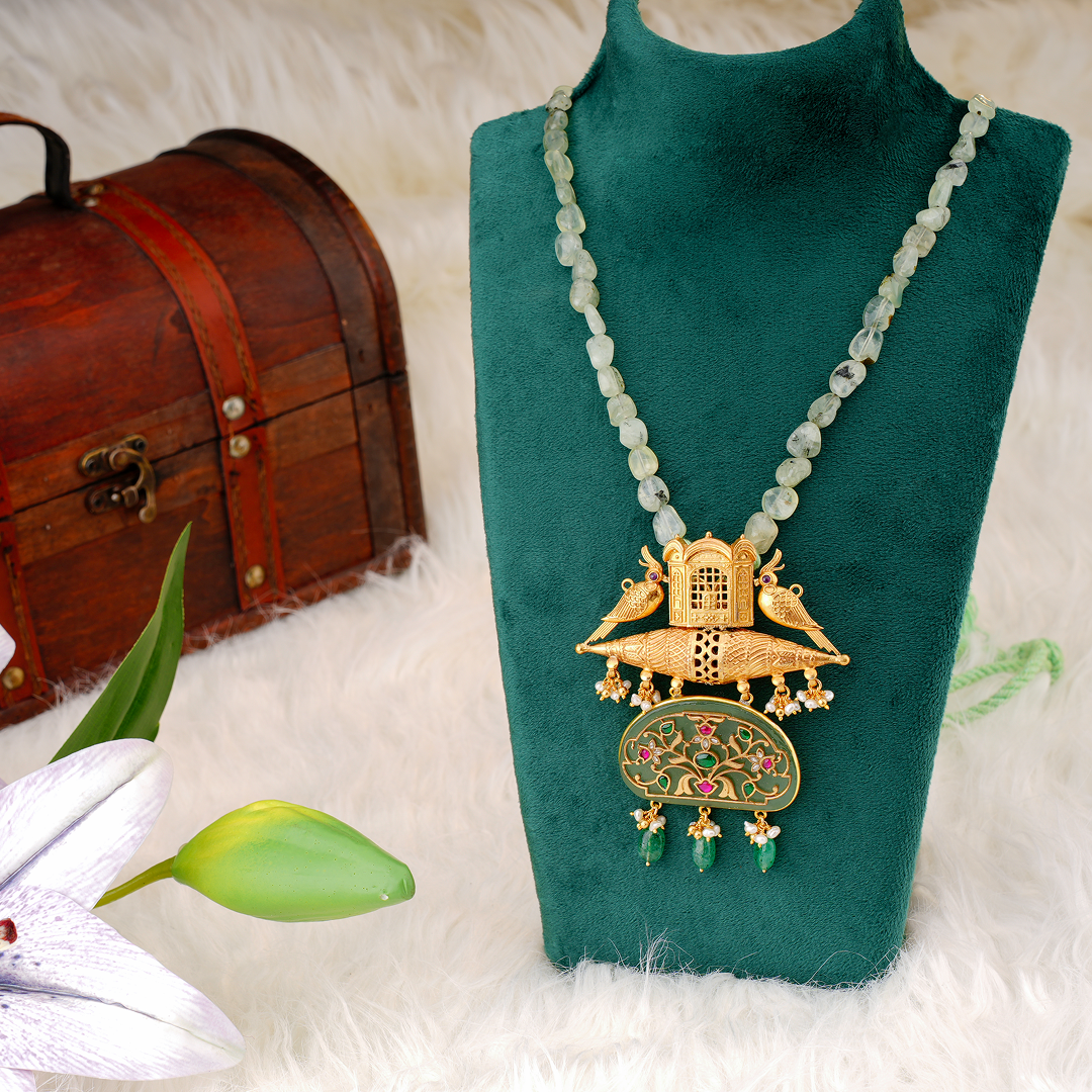 Royal Arch Peacock Pendant Necklace