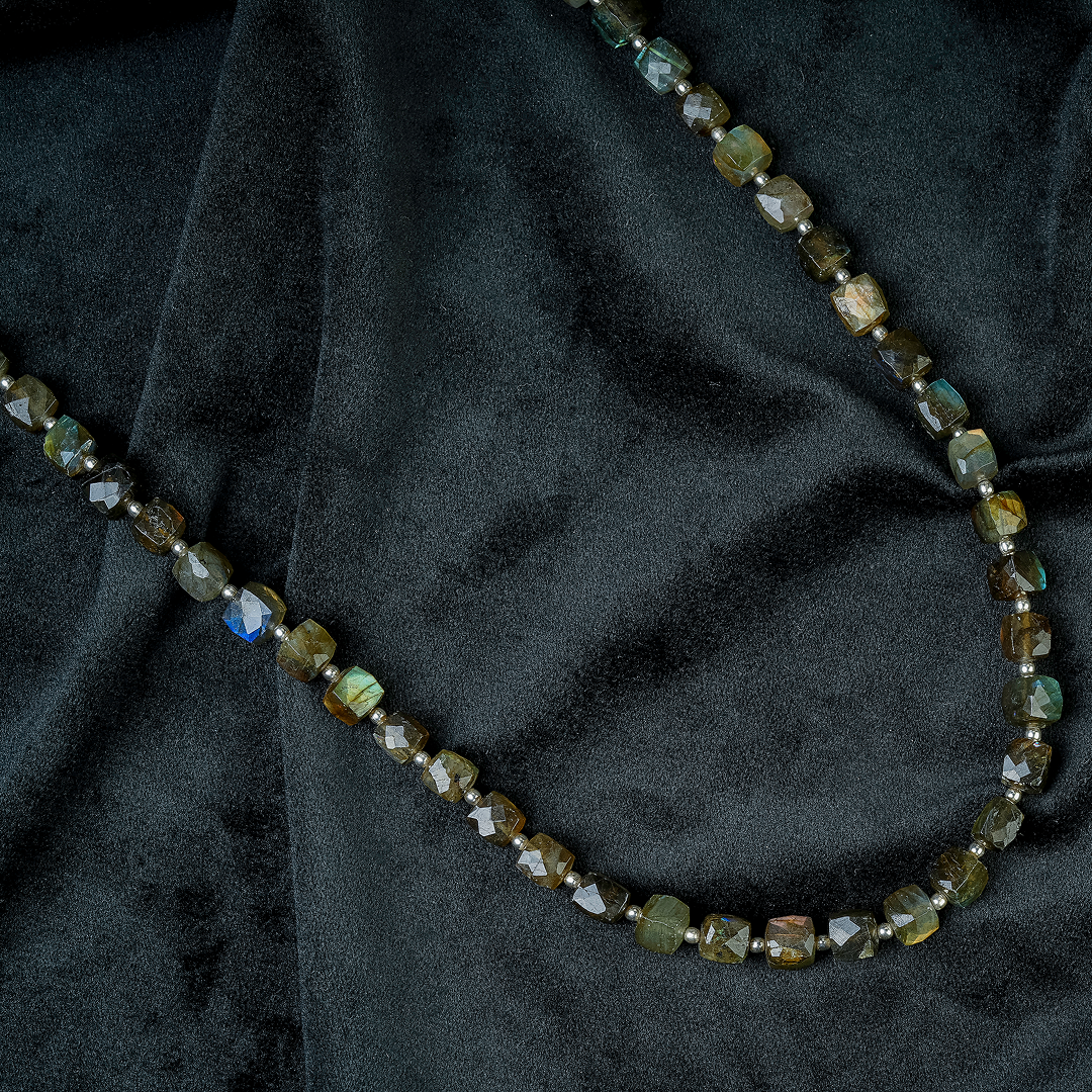 Mystic Labradorite Bead Necklace