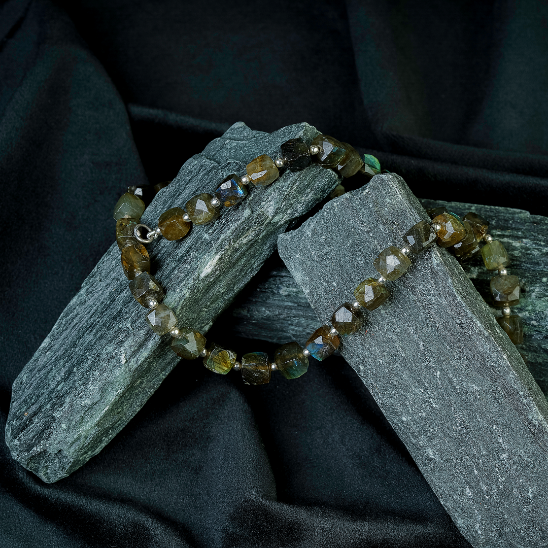 Mystic Labradorite Bead Necklace